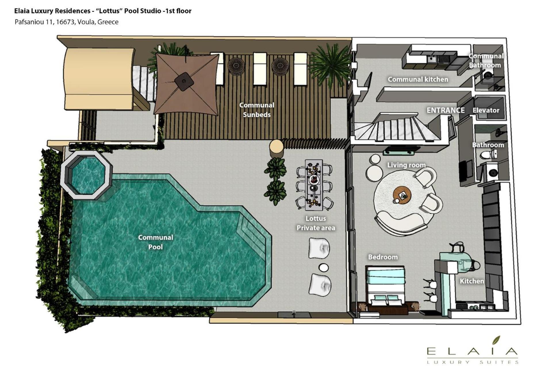 Elaia Luxury Residences Athena Bagian luar foto
